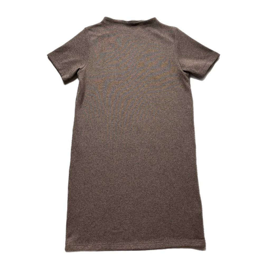 Arc’Teryx Beige Sheath Mock Neck Short Sleeve Jersey Knit Dress M Gorpcore Fall